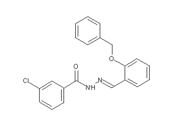 N'-[2-(benzyloxy)benzylidene]-3-chlorobenzohydrazide