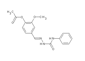 4-[2-(anilinocarbonyl)carbonohydrazonoyl]-2-methoxyphenyl acetate