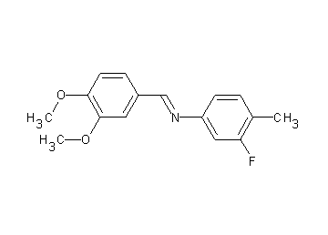 N-(3,4-dimethoxybenzylidene)-3-fluoro-4-methylaniline