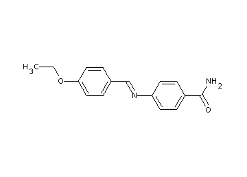 4-[(4-ethoxybenzylidene)amino]benzamide
