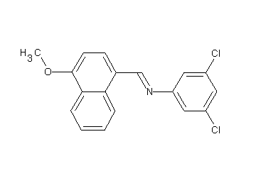 (3,5-dichlorophenyl)[(4-methoxy-1-naphthyl)methylene]amine