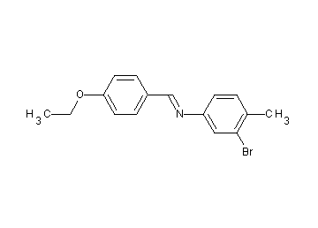 (3-bromo-4-methylphenyl)(4-ethoxybenzylidene)amine
