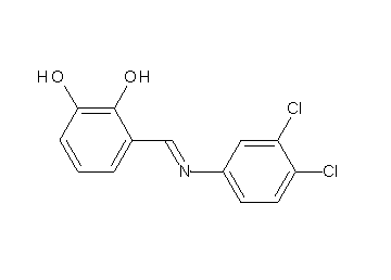 3-{[(3,4-dichlorophenyl)imino]methyl}-1,2-benzenediol