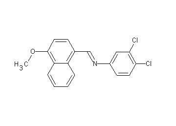 (3,4-dichlorophenyl)[(4-methoxy-1-naphthyl)methylene]amine