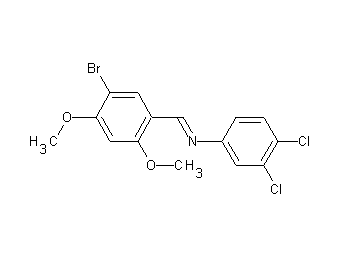 N-(5-bromo-2,4-dimethoxybenzylidene)-3,4-dichloroaniline