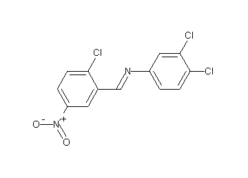(2-chloro-5-nitrobenzylidene)(3,4-dichlorophenyl)amine