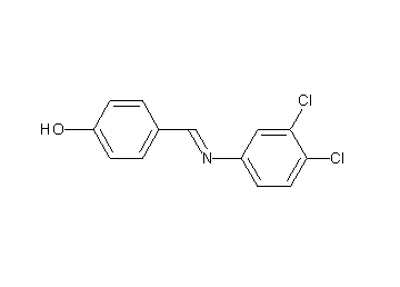 4-{[(3,4-dichlorophenyl)imino]methyl}phenol