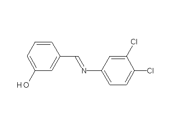 3-{[(3,4-dichlorophenyl)imino]methyl}phenol