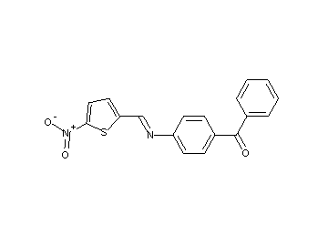 (4-{[(5-nitro-2-thienyl)methylene]amino}phenyl)(phenyl)methanone