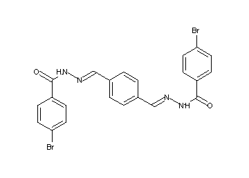 N',N''-[1,4-phenylenedi(methylylidene)]bis(4-bromobenzohydrazide)