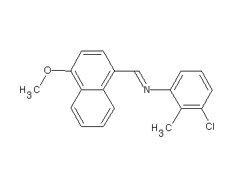 (3-chloro-2-methylphenyl)[(4-methoxy-1-naphthyl)methylene]amine