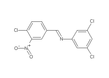 (4-chloro-3-nitrobenzylidene)(3,5-dichlorophenyl)amine (4-chloro-3-nitrobenzylidene)(3,5-dichlorophenyl)amine