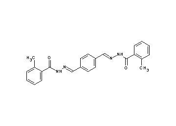 N',N''-[1,4-phenylenedi(methylylidene)]bis(2-methylbenzohydrazide)