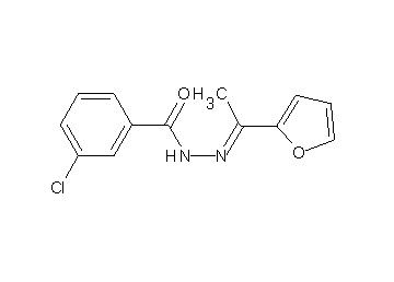 3-chloro-N'-[1-(2-furyl)ethylidene]benzohydrazide