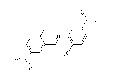 N-(2-chloro-5-nitrobenzylidene)-2-methyl-5-nitroaniline - Click Image to Close