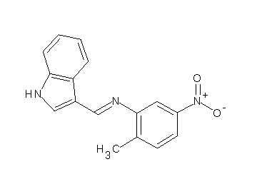 N-(1H-indol-3-ylmethylene)-2-methyl-5-nitroaniline