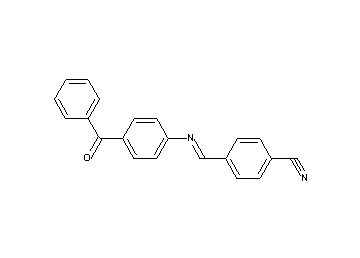 4-{[(4-benzoylphenyl)imino]methyl}benzonitrile