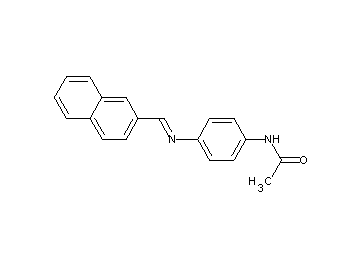 N-{4-[(2-naphthylmethylene)amino]phenyl}acetamide