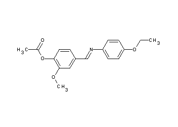 4-{[(4-ethoxyphenyl)imino]methyl}-2-methoxyphenyl acetate