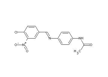 N-{4-[(4-chloro-3-nitrobenzylidene)amino]phenyl}acetamide