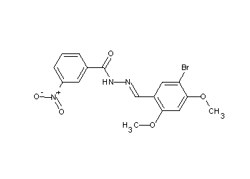 N'-(5-bromo-2,4-dimethoxybenzylidene)-3-nitrobenzohydrazide