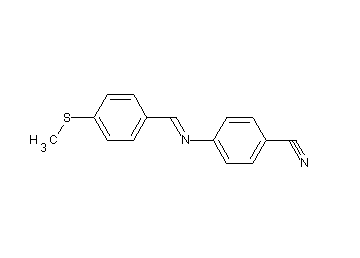 4-{[4-(methylsulfanyl)benzylidene]amino}benzonitrile