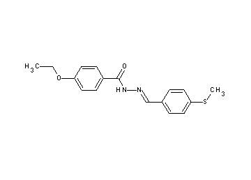 4-ethoxy-N'-[4-(methylsulfanyl)benzylidene]benzohydrazide