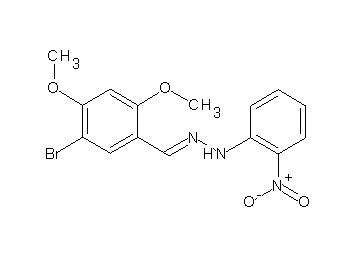 1-(5-bromo-2,4-dimethoxybenzylidene)-2-(2-nitrophenyl)hydrazine