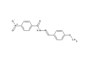N'-[4-(methylsulfanyl)benzylidene]-4-nitrobenzohydrazide - Click Image to Close