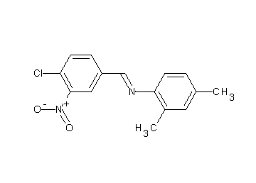 N-(4-chloro-3-nitrobenzylidene)-2,4-dimethylaniline