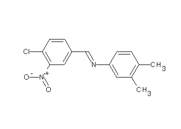 N-(4-chloro-3-nitrobenzylidene)-3,4-dimethylaniline