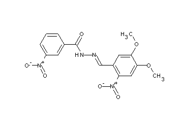 N'-(4,5-dimethoxy-2-nitrobenzylidene)-3-nitrobenzohydrazide