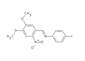 N-(4,5-dimethoxy-2-nitrobenzylidene)-4-iodoaniline