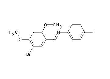 N-(5-bromo-2,4-dimethoxybenzylidene)-4-iodoaniline