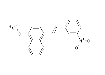 N-[(4-methoxy-1-naphthyl)methylene]-3-nitroaniline