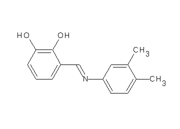 3-{[(3,4-dimethylphenyl)imino]methyl}-1,2-benzenediol