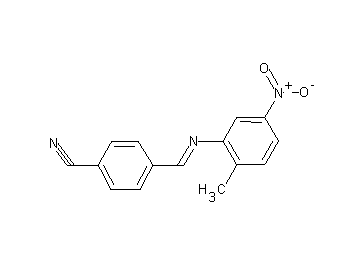 4-{[(2-methyl-5-nitrophenyl)imino]methyl}benzonitrile