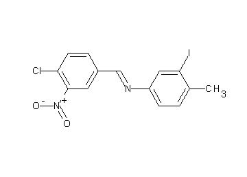 N-(4-chloro-3-nitrobenzylidene)-3-iodo-4-methylaniline