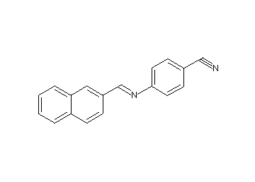 4-[(2-naphthylmethylene)amino]benzonitrile