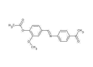 4-{[(4-acetylphenyl)imino]methyl}-2-methoxyphenyl acetate