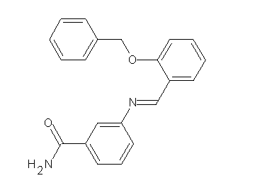 3-{[2-(benzyloxy)benzylidene]amino}benzamide