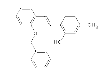 2-{[2-(benzyloxy)benzylidene]amino}-5-methylphenol