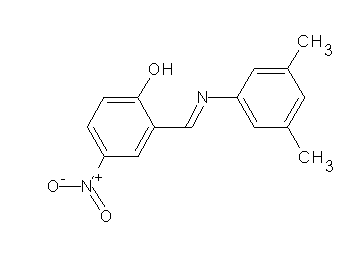 2-{[(3,5-dimethylphenyl)imino]methyl}-4-nitrophenol