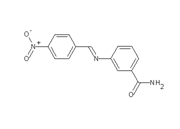 3-[(4-nitrobenzylidene)amino]benzamide