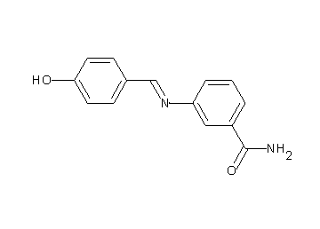 3-[(4-hydroxybenzylidene)amino]benzamide