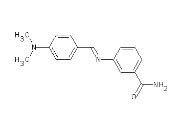 3-{[4-(dimethylamino)benzylidene]amino}benzamide