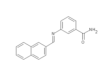 3-[(2-naphthylmethylene)amino]benzamide