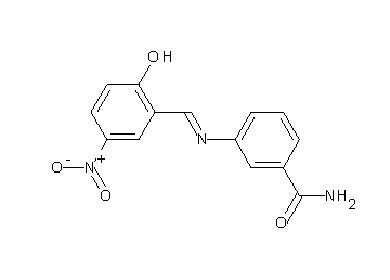 3-[(2-hydroxy-5-nitrobenzylidene)amino]benzamide - Click Image to Close