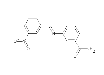 3-[(3-nitrobenzylidene)amino]benzamide