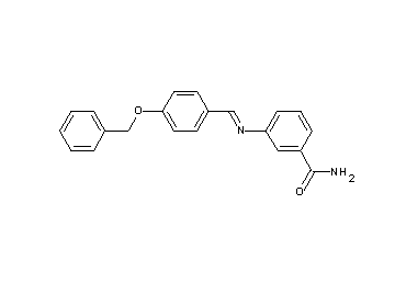 3-{[4-(benzyloxy)benzylidene]amino}benzamide
